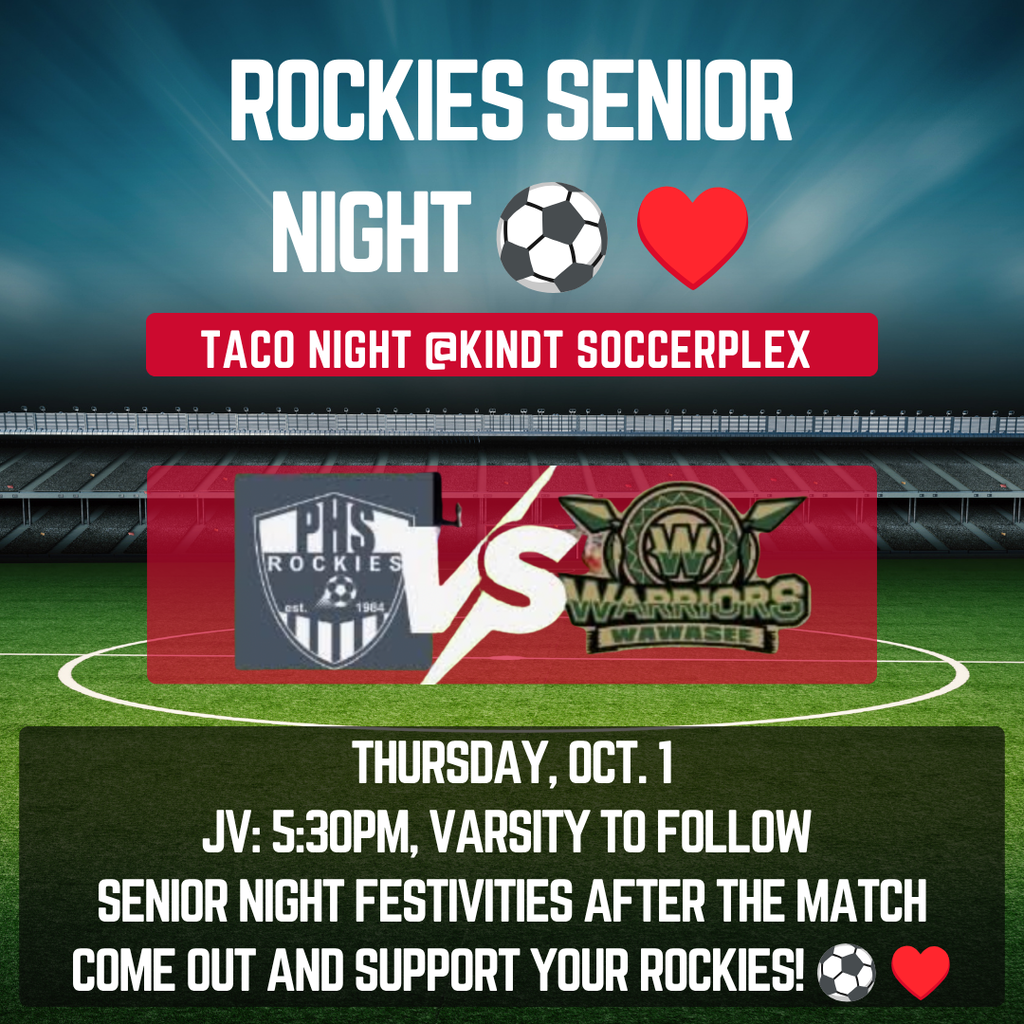 soccer senior night and taco night