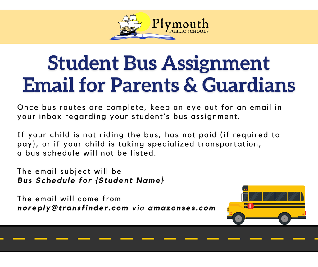 Student Bus Assignment Email