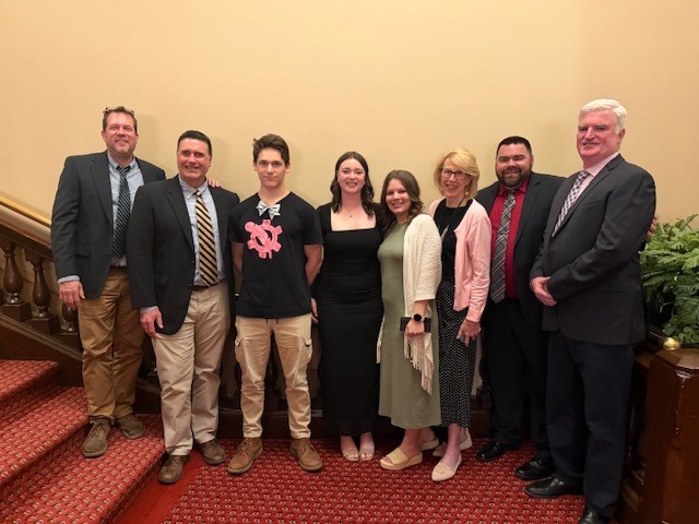 Photo of students and faculty