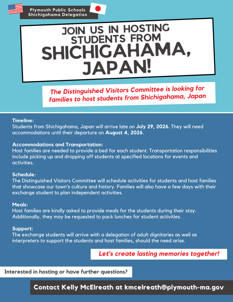 Shichigahama, Japan: Student Hosting Opportunity
