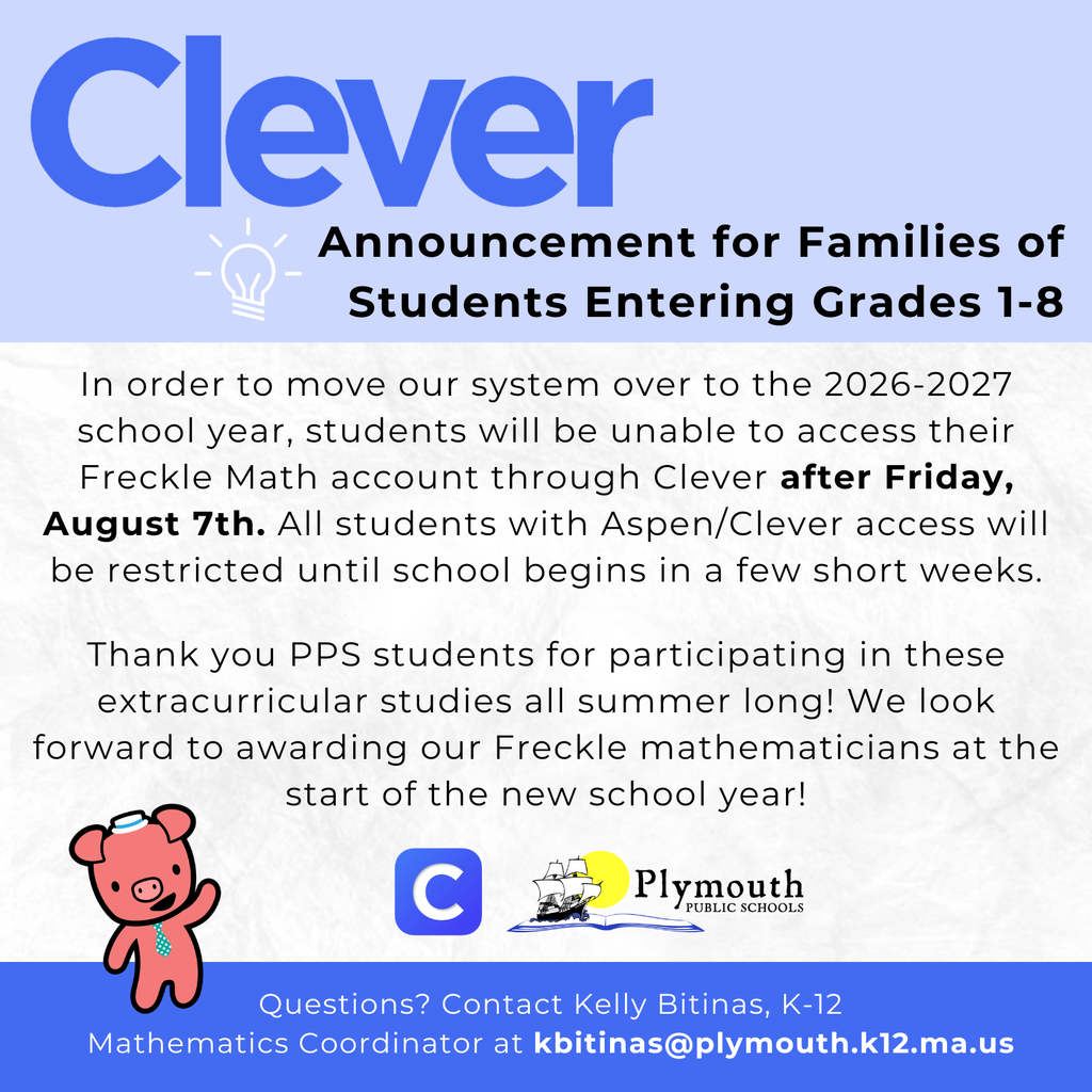 Clever Freckle Math Announcement