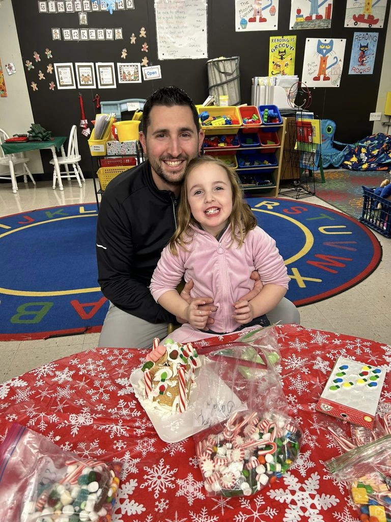 Students Making Gingerbread Houses
