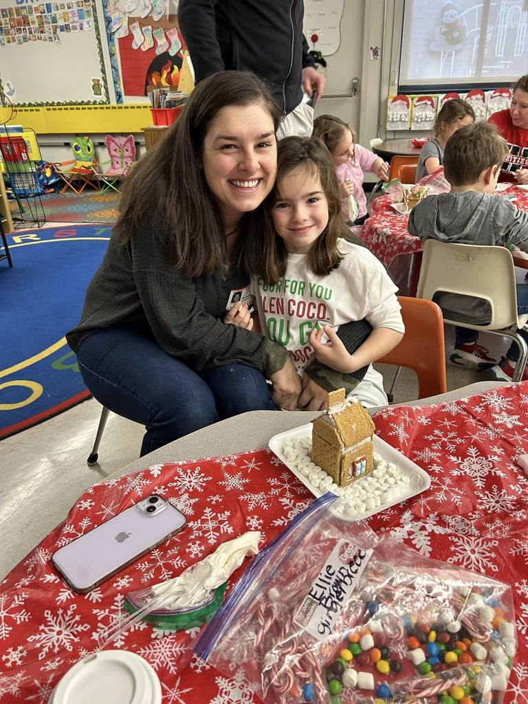 Students Making Gingerbread Houses