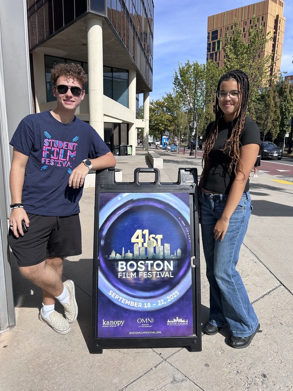 Students Logan and Lea at the 41st Boston Film Festival