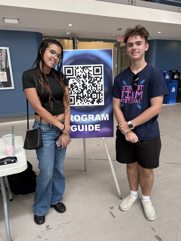 Students Logan and Lea at the 41st Boston Film Festival