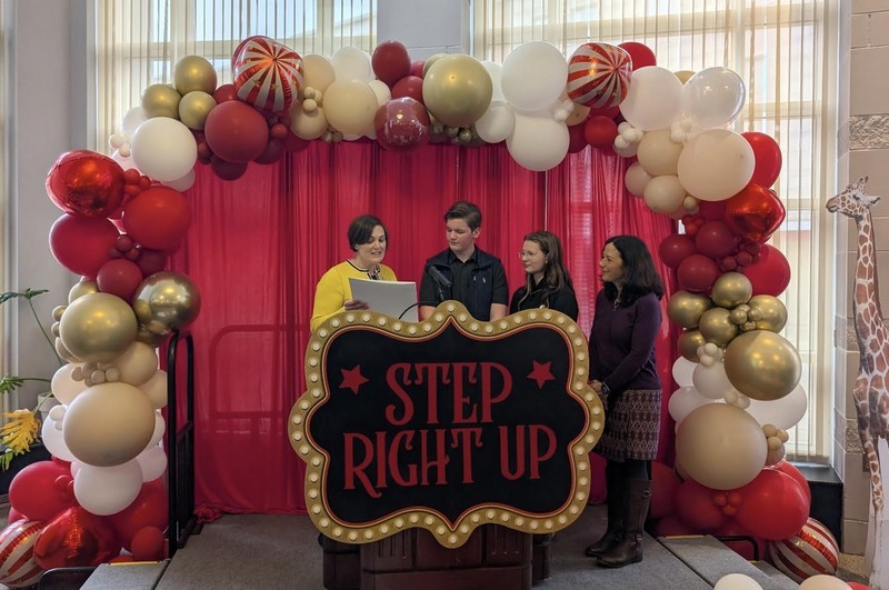 Emma and Sam present at the Be In The Know Conference.