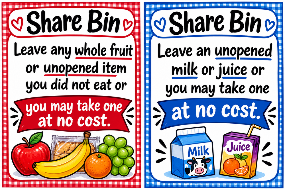 Share Bins idea poster
