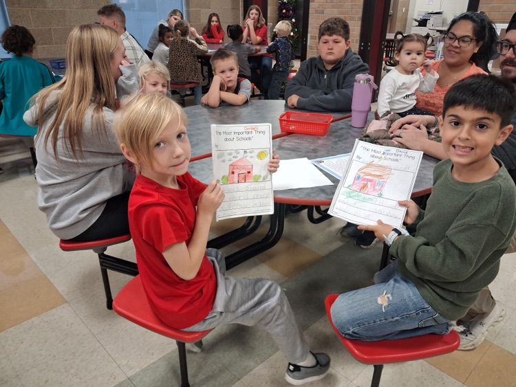 2nd graders presenting 