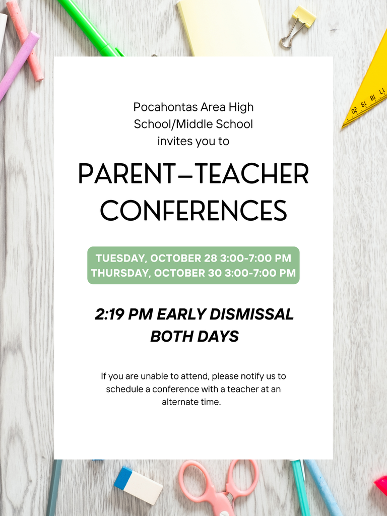 Parent - Teacher Conferences next week