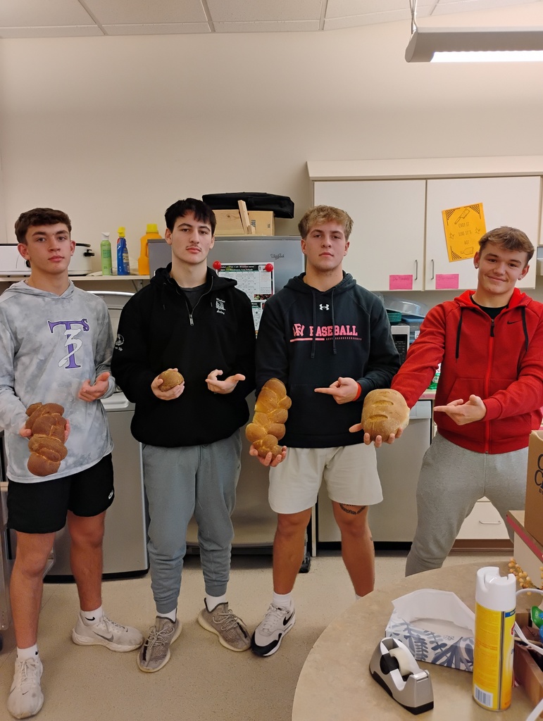 guys with bread they made