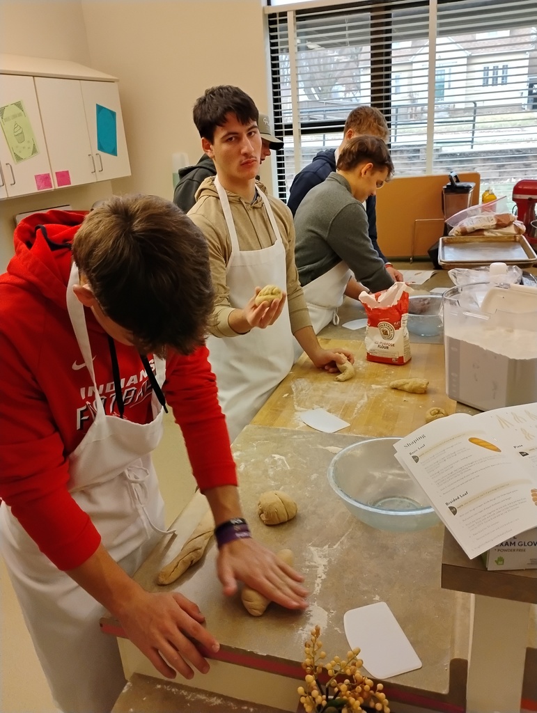 Students bake bread