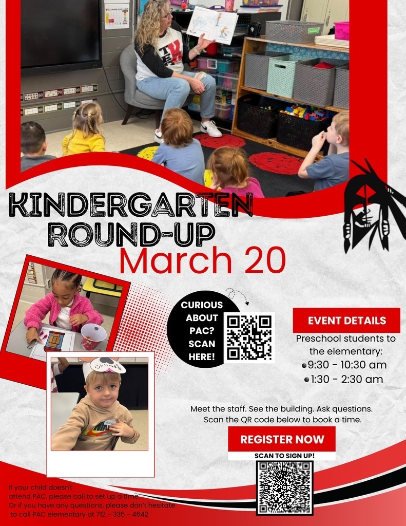Kindergarten round up flyer