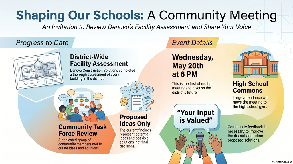 Infographic of community meeting for PAC