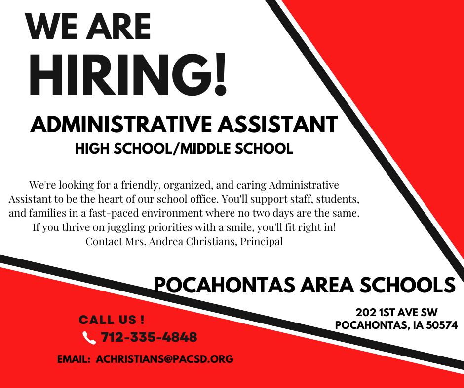 Admin assistant hiring