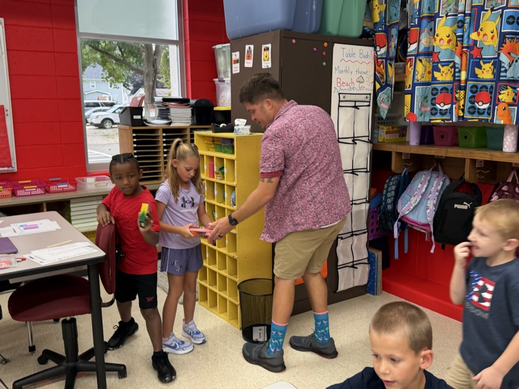 students learning rules and routines 