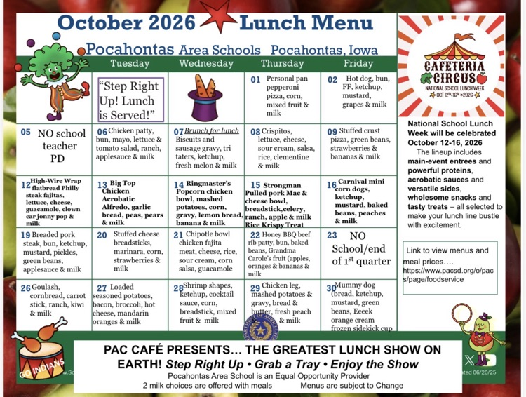 lunch menu