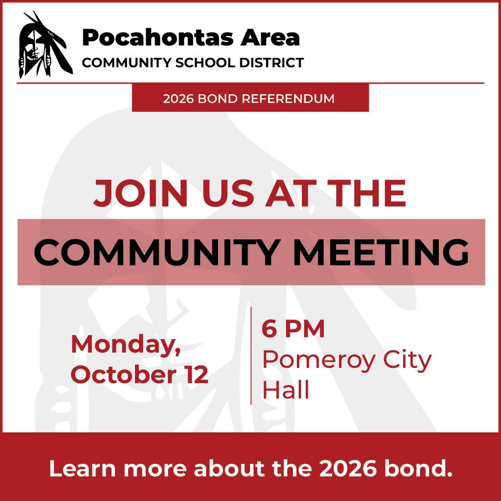 Grab a neighbor, friend, and/or family member, and join us on Monday night to discuss the details of the proposed PAC United As One bond project. Absentee in-person voting begins on Wednesday, October 14th. Know before you vote. 🗳