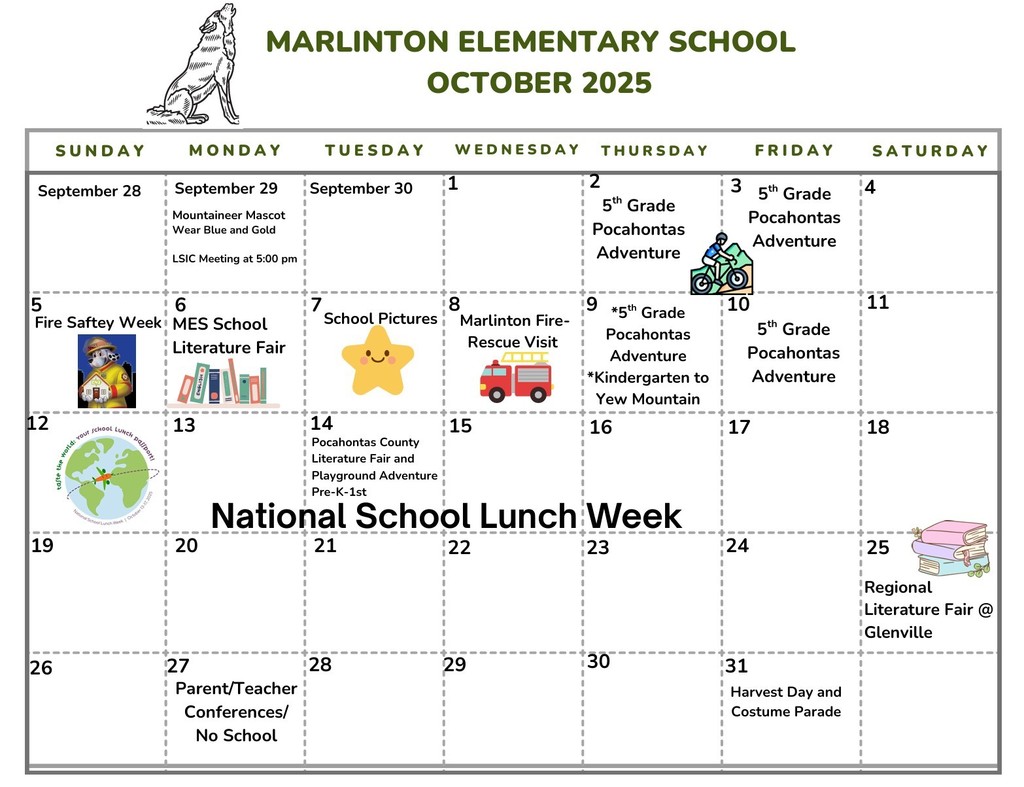 October 2025 Calendar