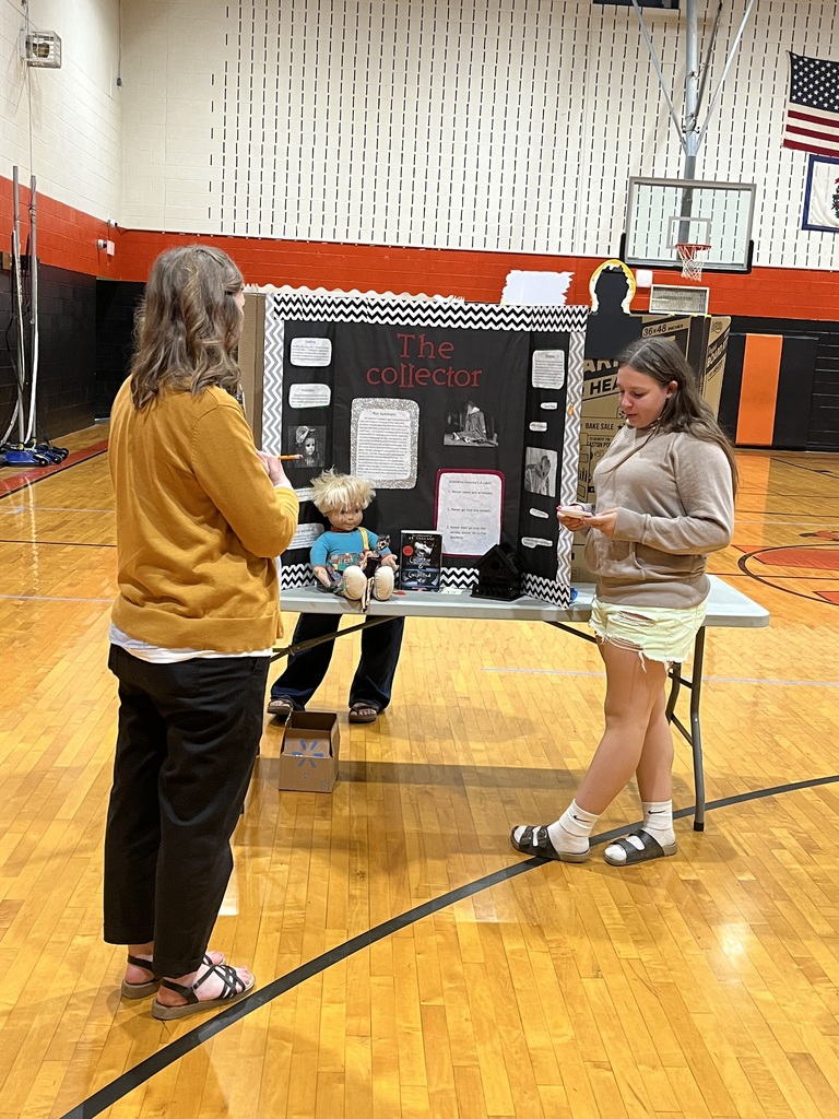 students at the literature fair