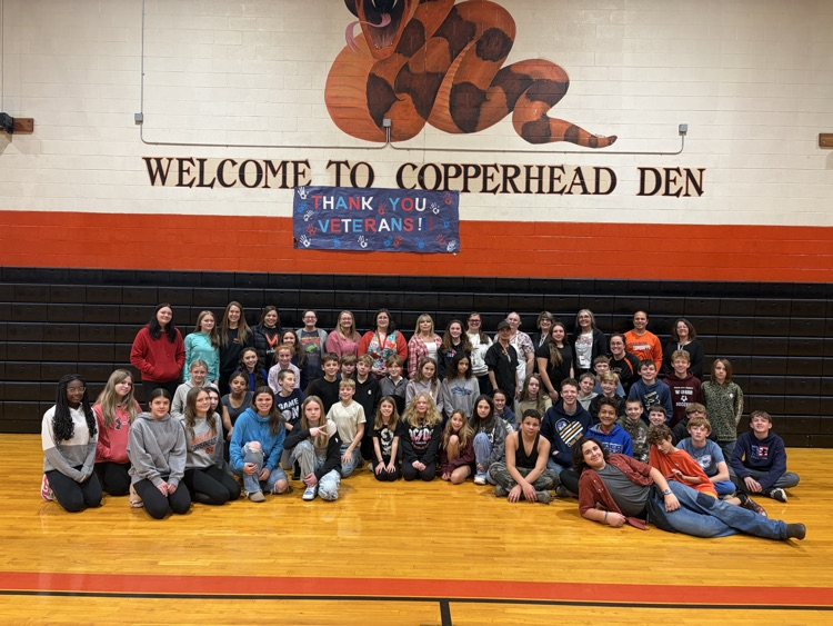 perfect attendance for November staff and students at Marlinton middle school