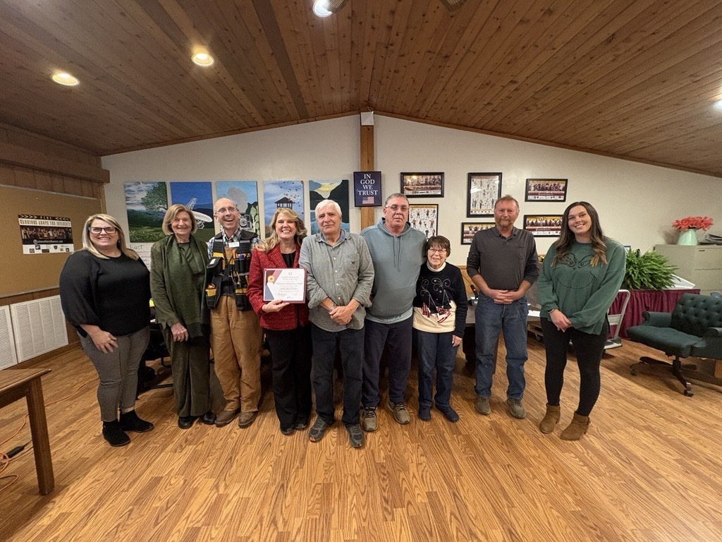 Pocahontas County BoE members with HES LSIC members