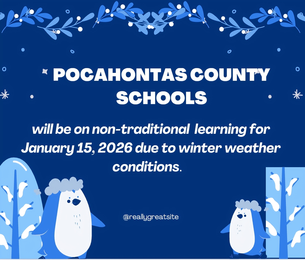 announcement for non-traditional learning day on 1.15.26