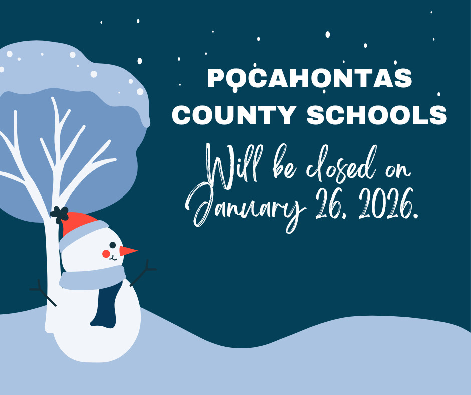 graphic announcing school closed on January 26, 2026. 