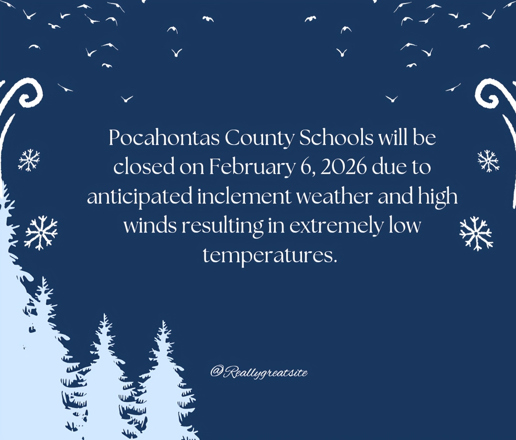 Announcement that school is closed on February 6, 2026