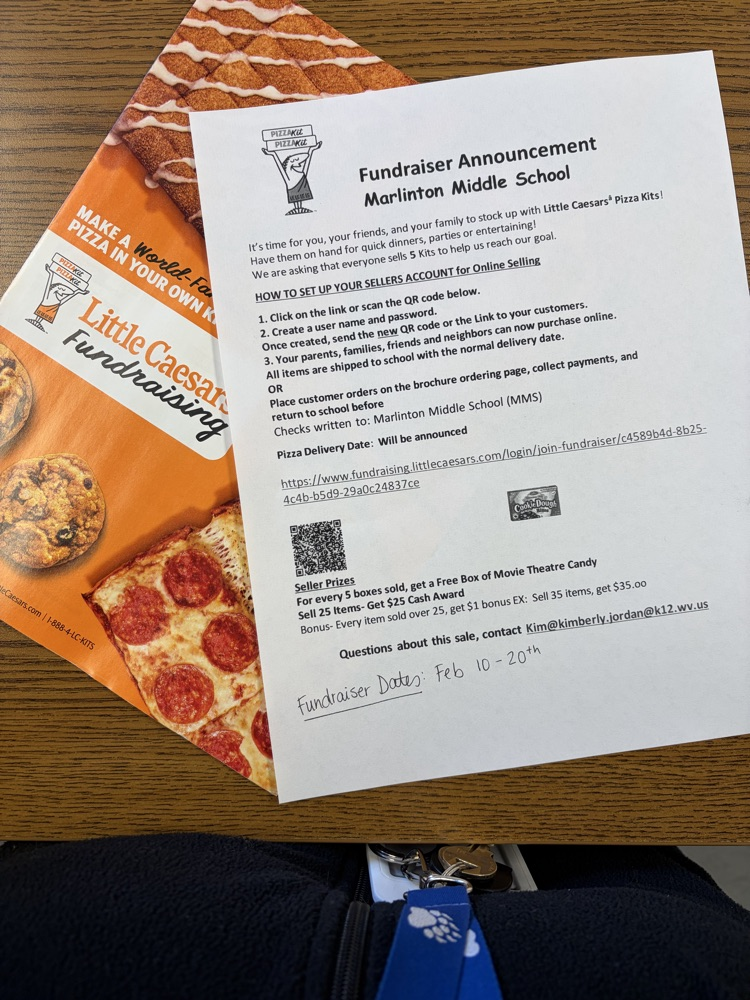 little Caesar pizza fundraiser for MMS staff and students 