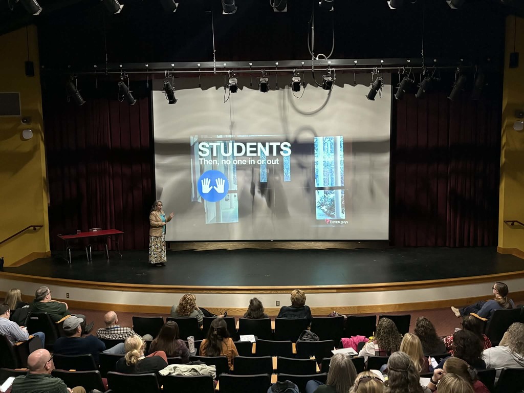 all staff at safety meeting