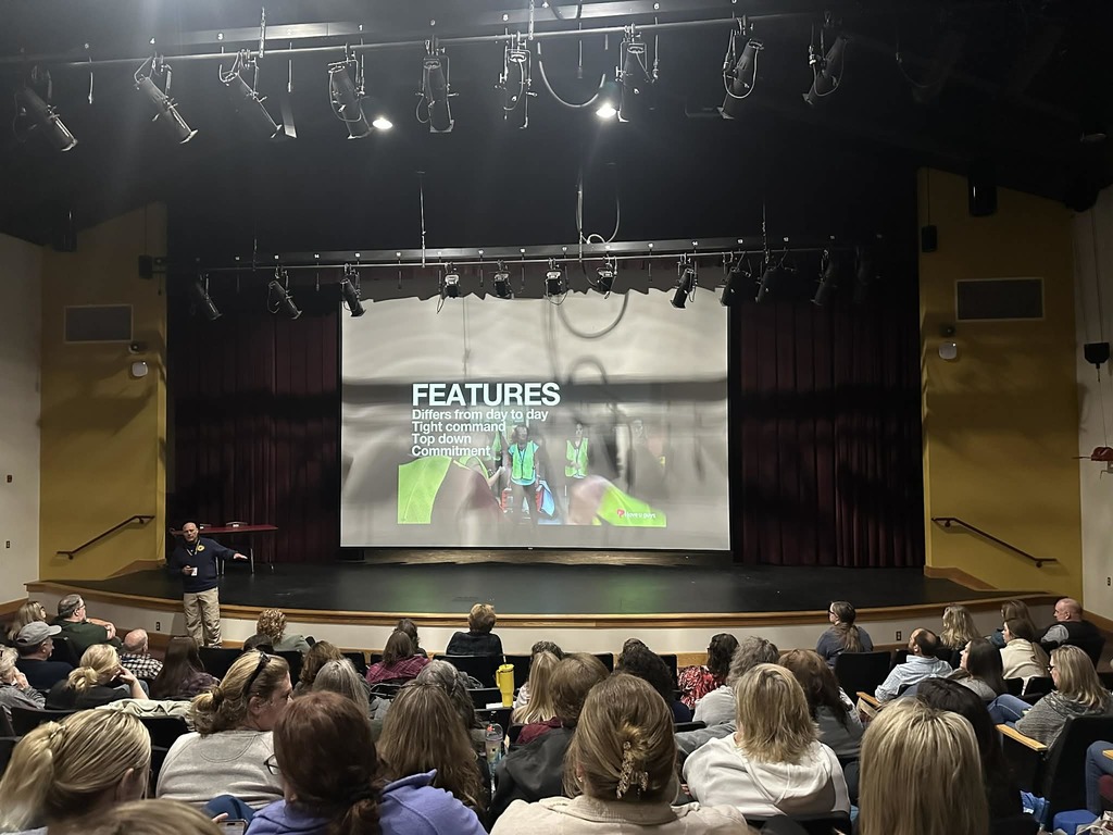 all staff at safety meeting