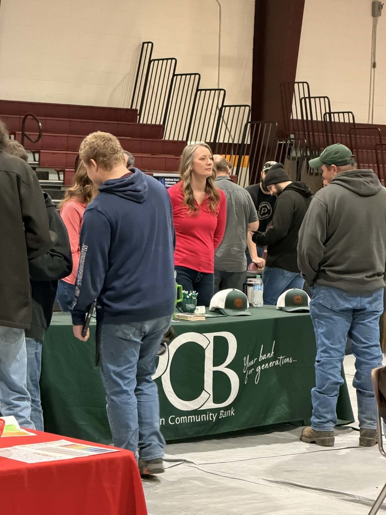 Students participating in career day
