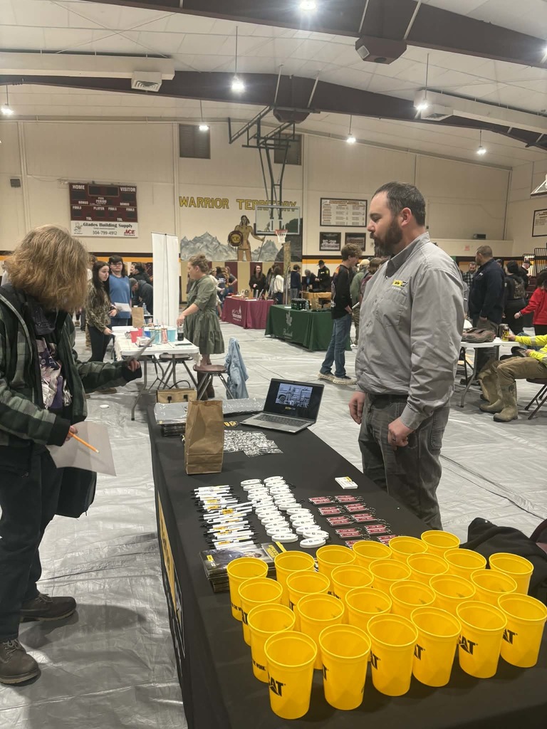 Students participating in career day