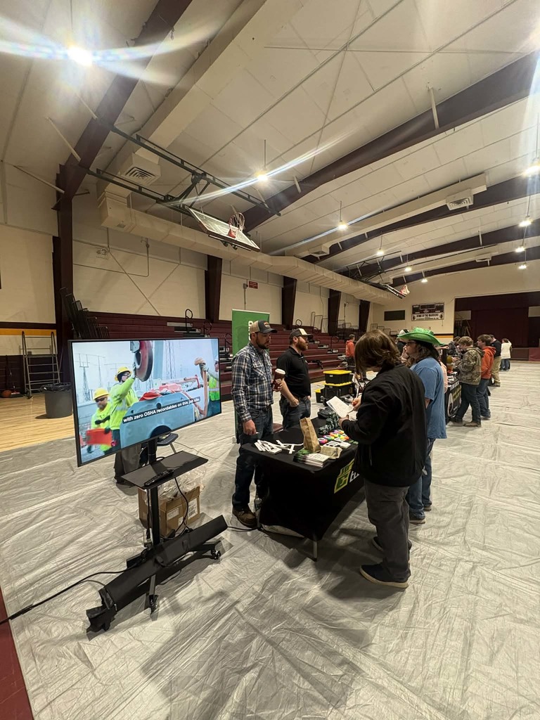 Students participating in career day