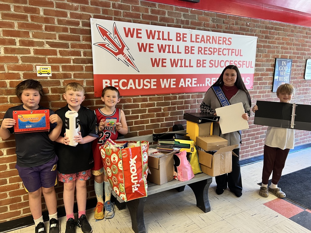 A Huge Thank You! Thank you to Allie Sharp — Mrs. West Virginia Back the Blue Queen — for the generous donations from the Miss Queen of Hearts Pageant. Your kindness and support mean so much to our school and our kids. We appreciate you!