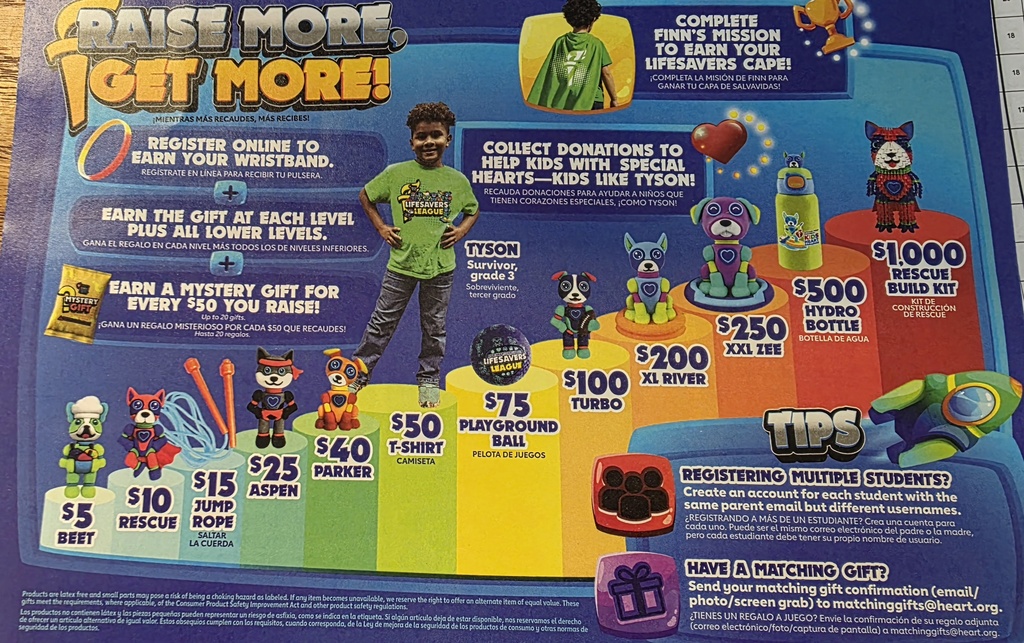 Blue Brochure for American Heart