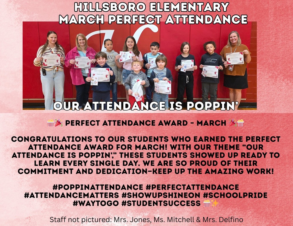 Perfect Attendance for March