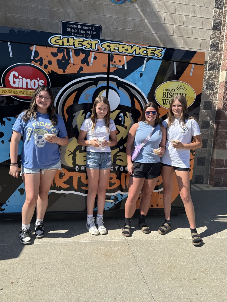 4 girls enjoying dipping dots