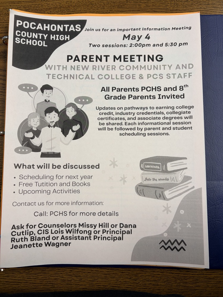opportunity for 8th grade students at pchs 