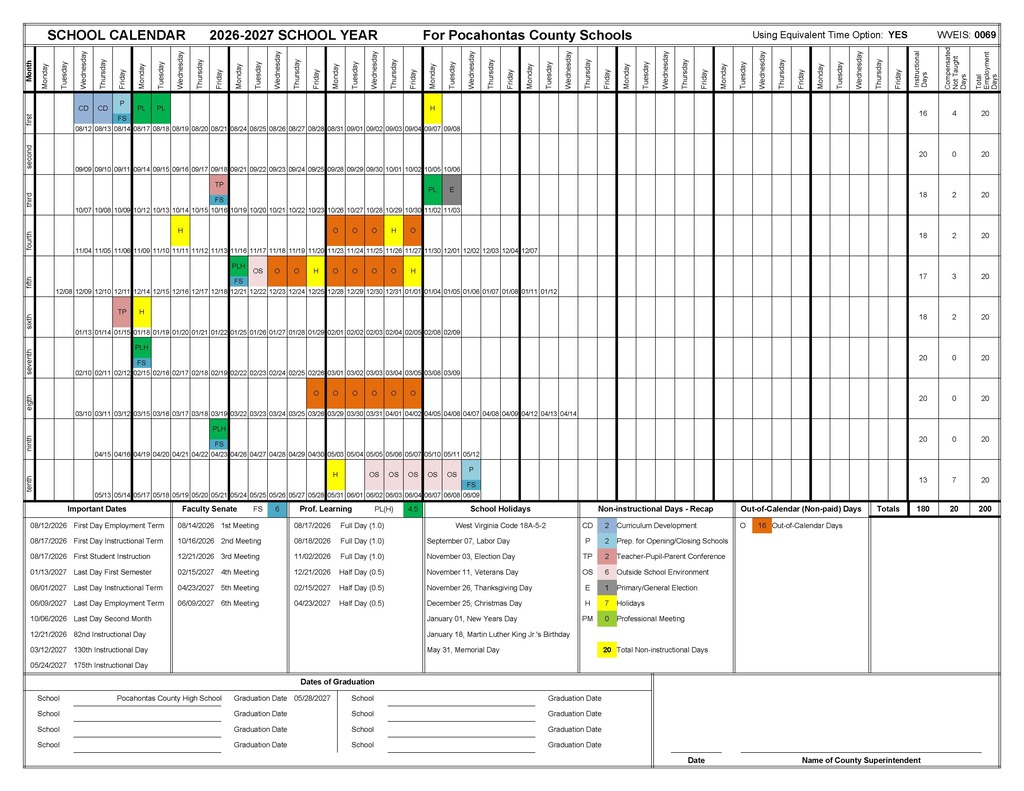 Pocahontas County Calendar 26.27 