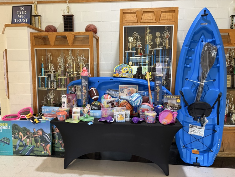 prizes donated by staff member 