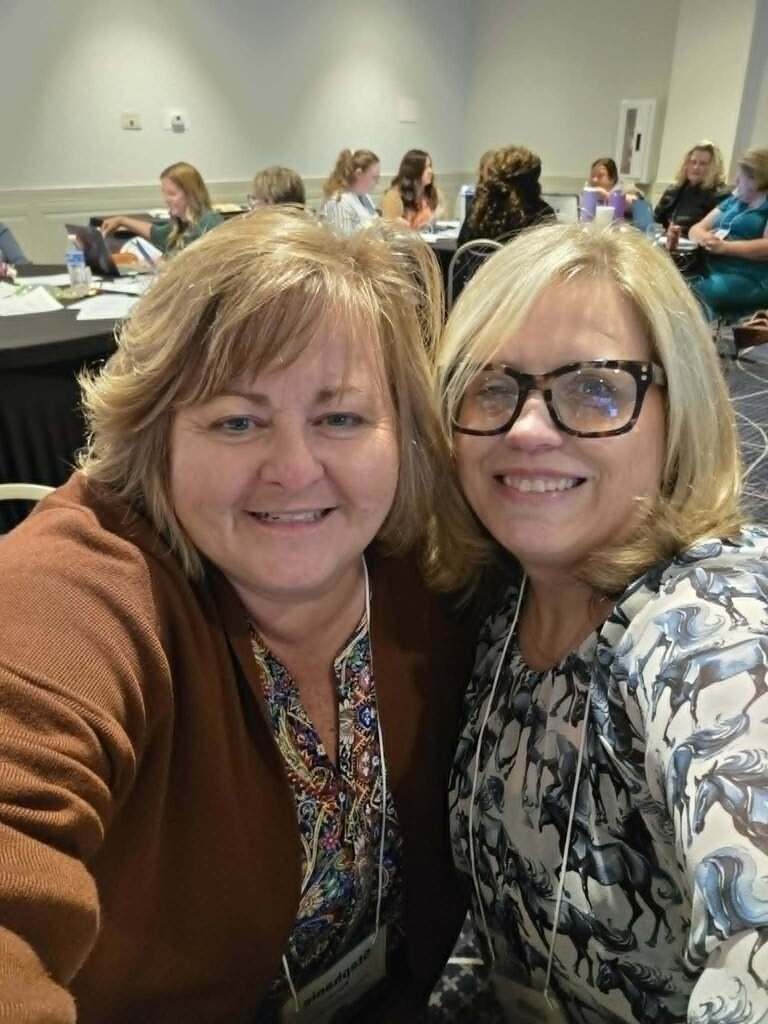 Dr. WIlliams and Stephanie Burns at a conference