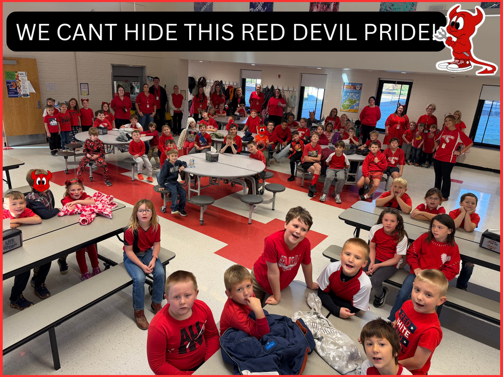 Hillsboro Red Devils showing our pride dressed in all red. 