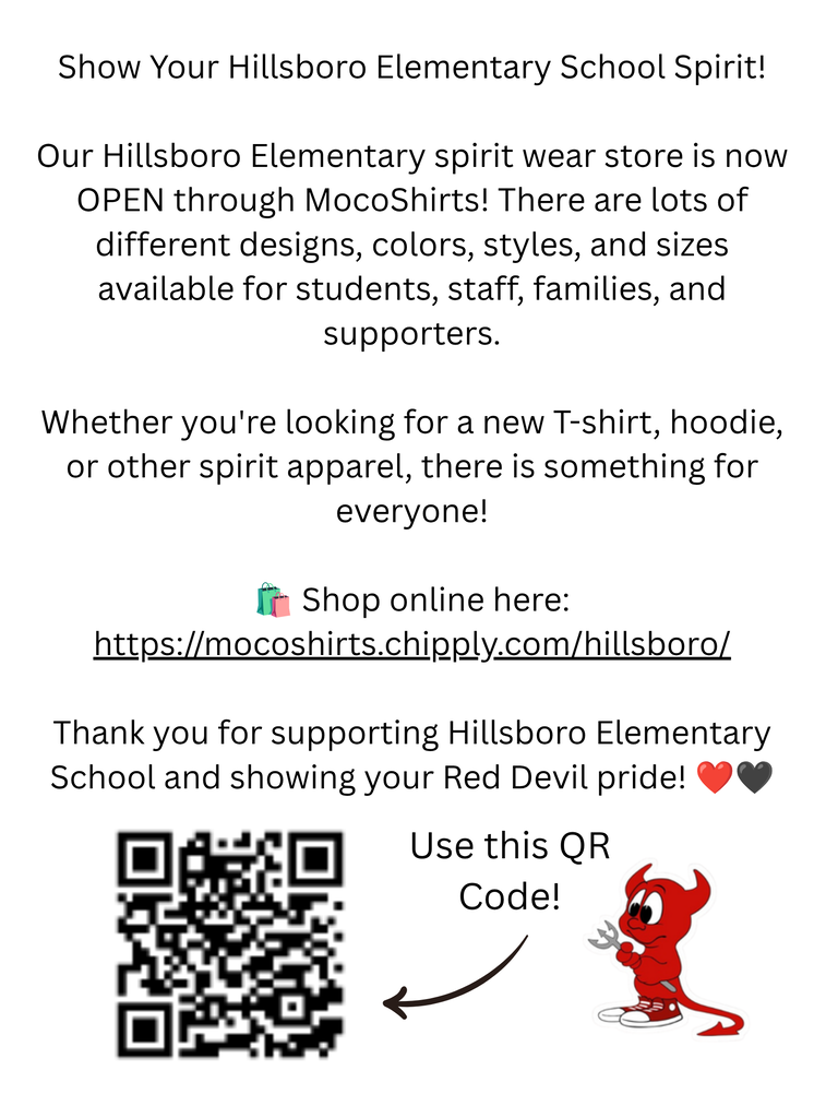 Flyer for our shirt sale.