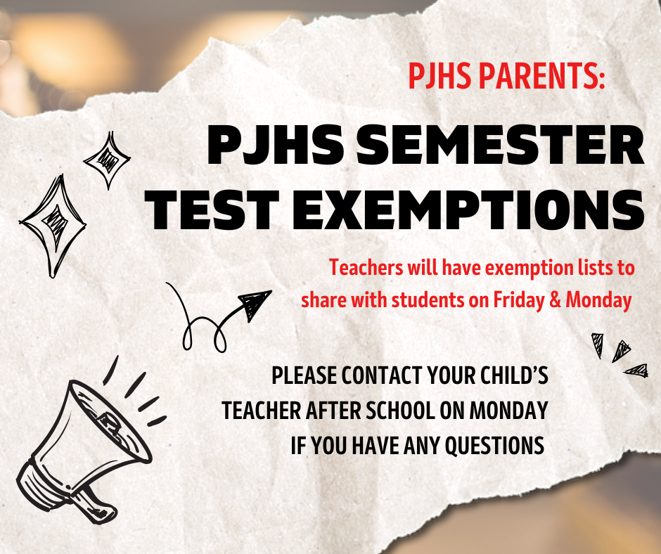 Attention PJHS Parents