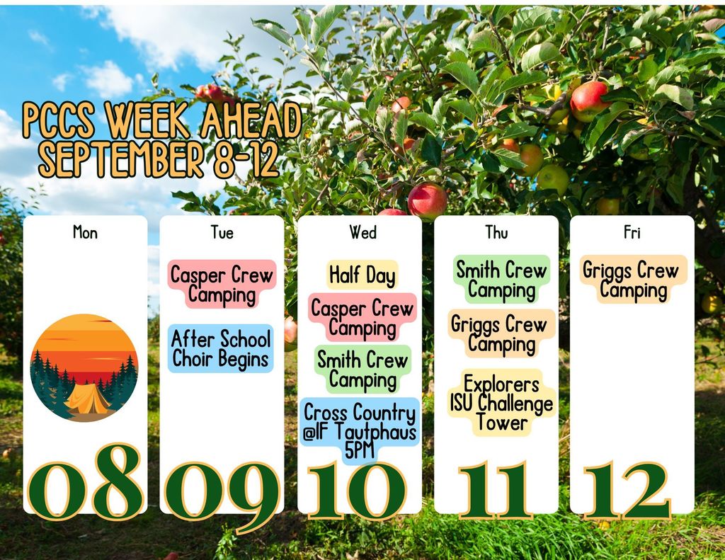 Week Ahead Calendar