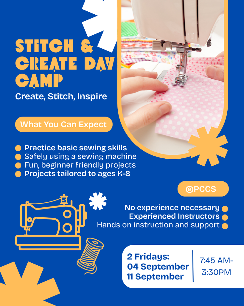 Stitch and create day camp september 4 and 11