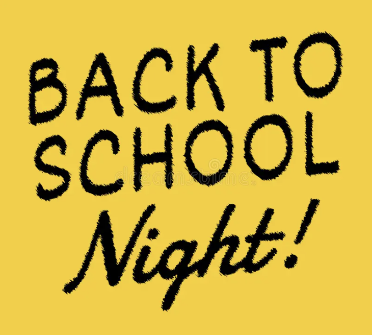 Back To School Night - September 12