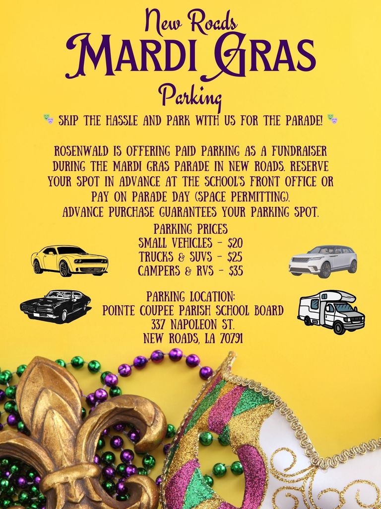 Rosenwald Parking Mardi Gras