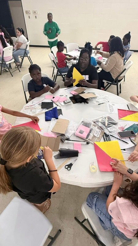 Family table with their children